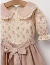 Rochita premium muselina Daria roz prafuit picture - 2