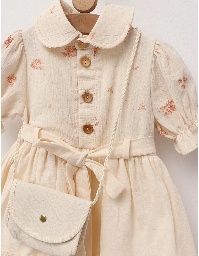 Rochita premium Olivia crem cu gentuta picture - 2