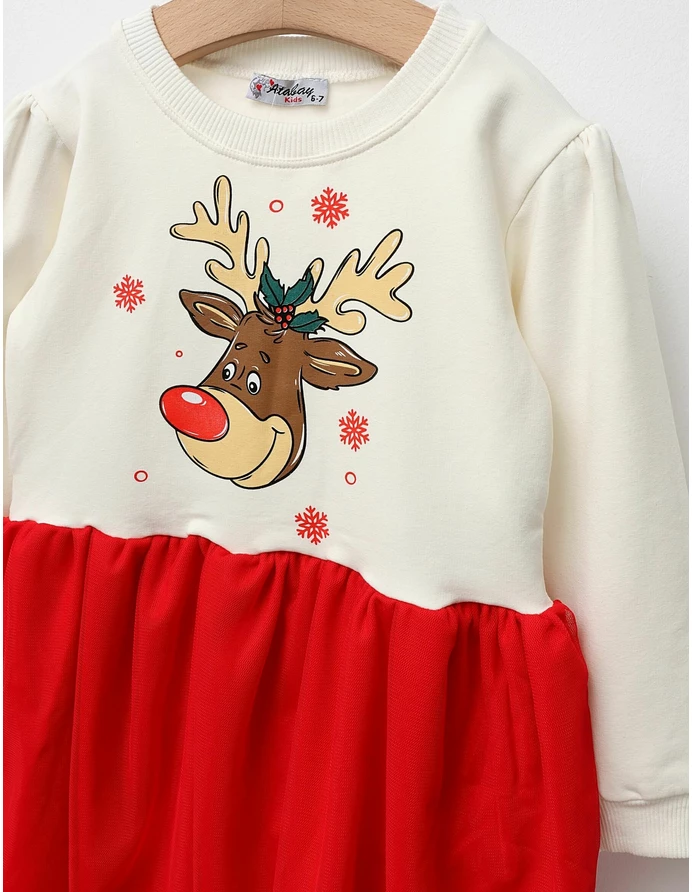 Rochita Renul Vesel model alb-rosu picture - 2