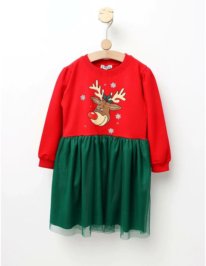 Rochita Renul Vesel model rosu-verde picture - 2