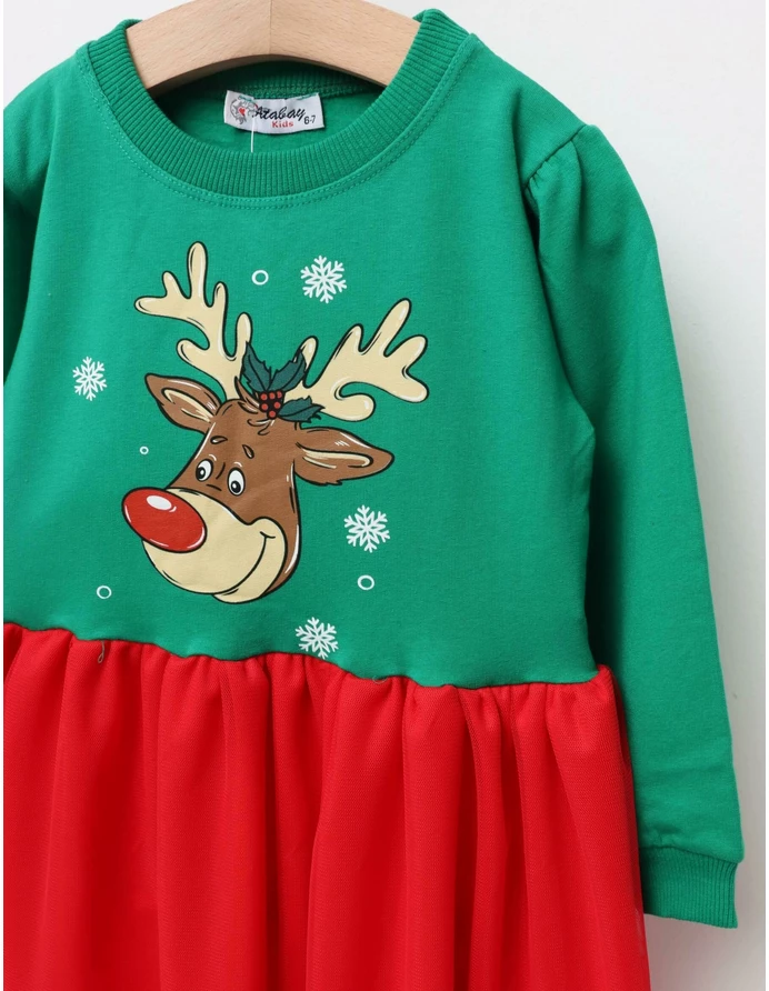 Rochita Renul Vesel model verde-rosu picture - 3