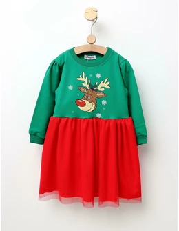 Rochita Renul Vesel model verde-rosu