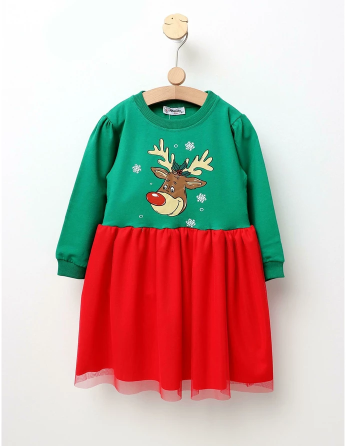 Rochita Renul Vesel model verde-rosu picture - 2