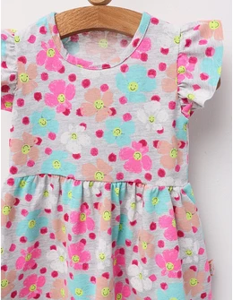 Rochita Smiley Flower, gri multicolor