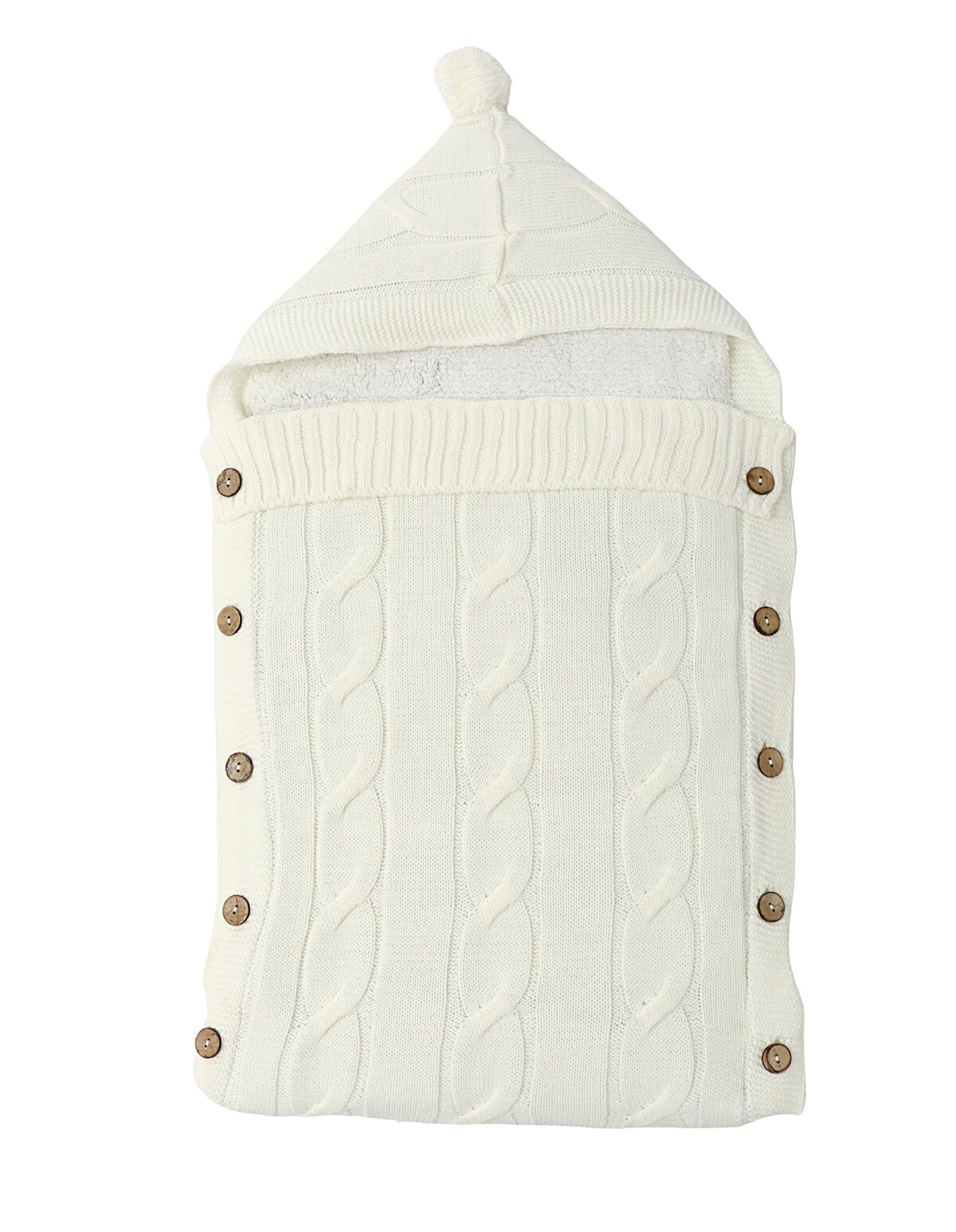 Sac de dormit croset-cocolino bebe alb