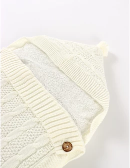 Sac de dormit crosetel si cocolino, bebe alb
