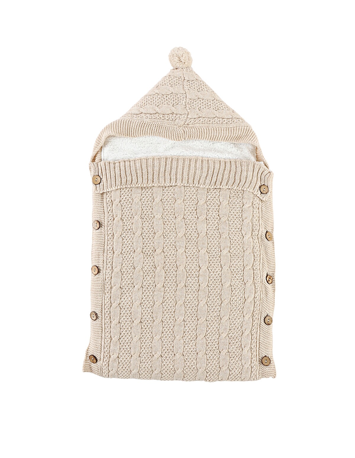 Sac de dormit crosetel si cocolino, bebe crem