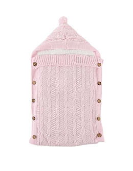 Sac de dormit crosetel si cocolino, bebe roz