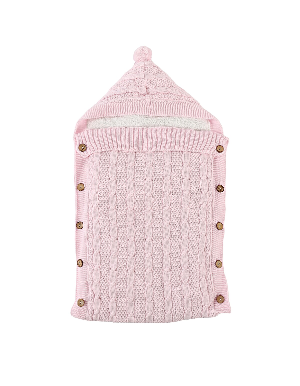 Sac de dormit crosetel si cocolino, bebe roz