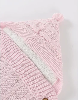 Sac de dormit crosetel si cocolino, bebe roz