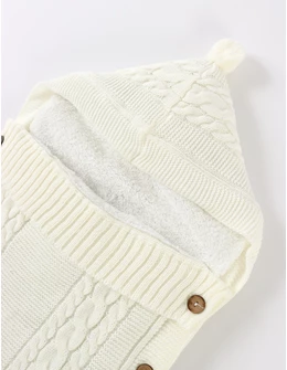 Sac de dormit, interior cocolino, bebe alb