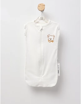Sac de dormit Sleepy Bear, alb