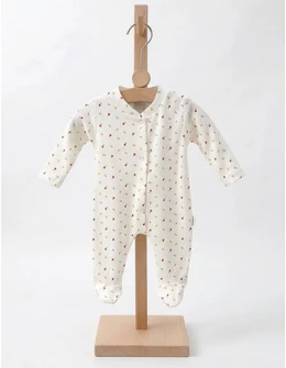 Salopeta alba floricele colorate Nayinom