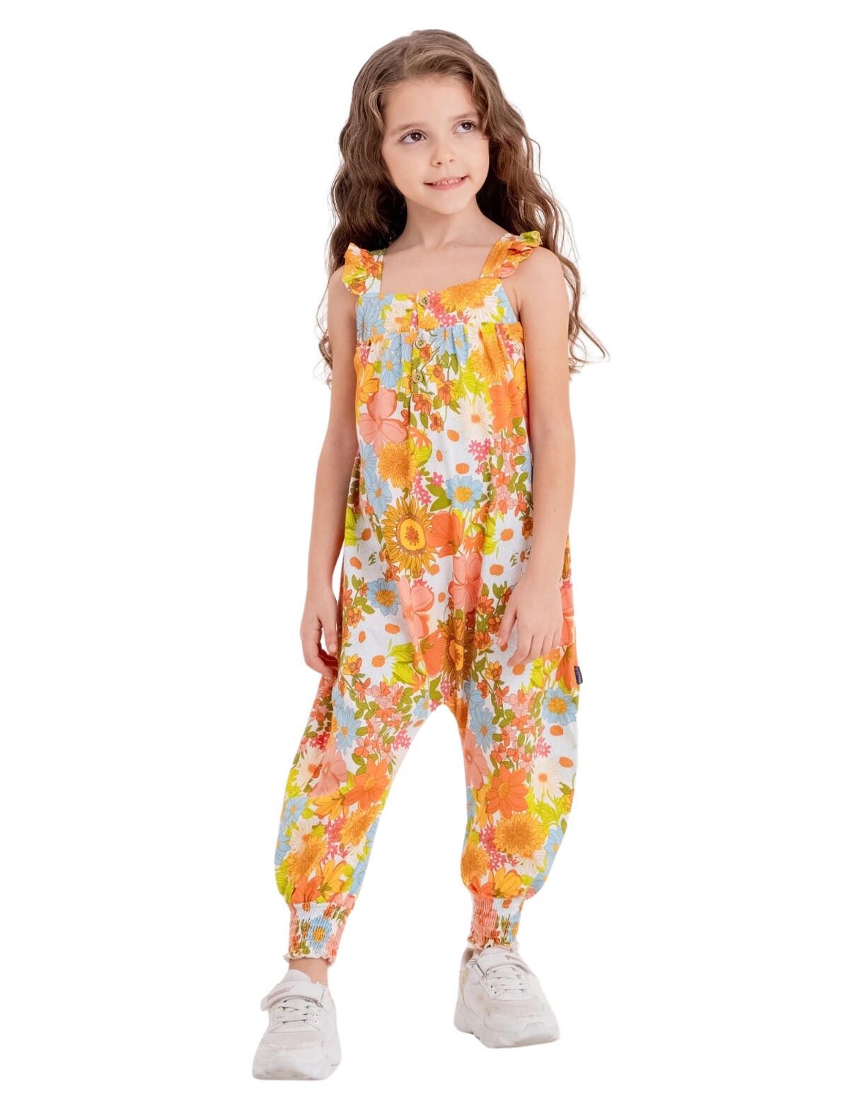 Salopeta All Flowers, de vara model multicolor