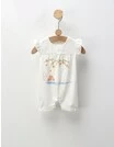 Salopeta Baby Girls Ducks, cu alb picture - 1
