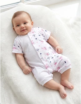 Salopeta bebe, imprimata sailing roz
