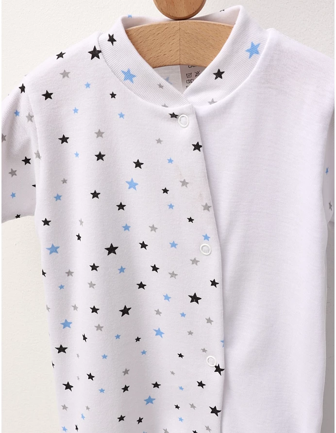 Salopeta bebe, imprimata stelute blue-bleumarin picture - 3