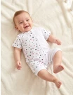 Salopeta bebe, imprimata stelute rosu-bleumarin picture - 1