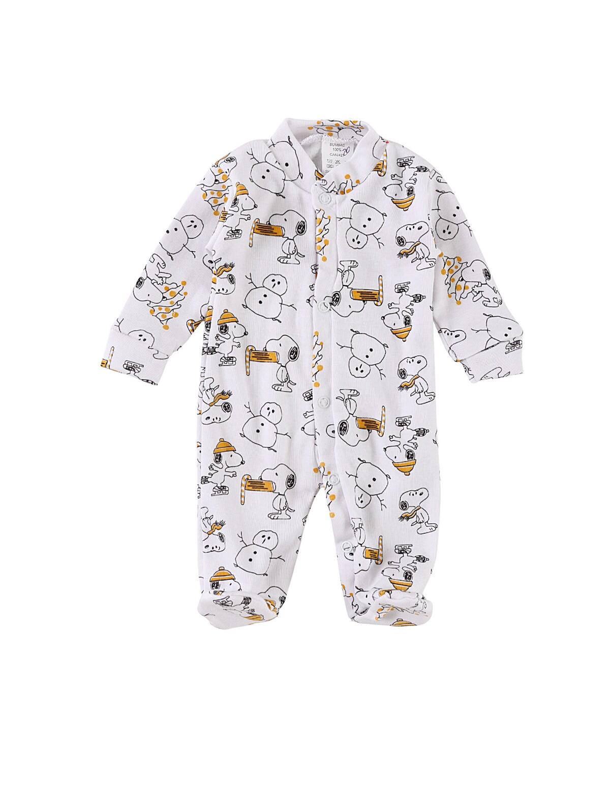 Salopeta bebe Romania Snoopy galben