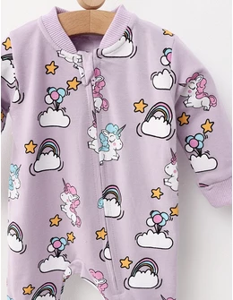 Salopeta bebe, Unicorni, model mov