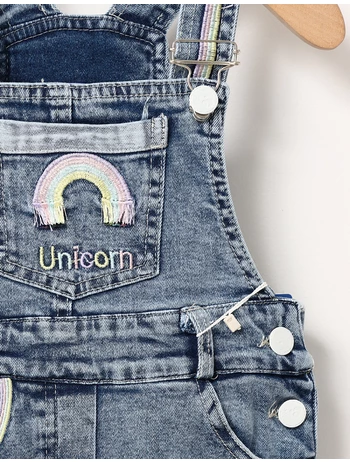 Salopeta blug cu jucarie unicorn cu mov picture - 2