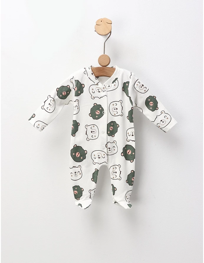 Salopeta cu botosei, cap de ursulet verde picture - 3