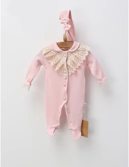 Salopeta cu bentita Freya, model roz