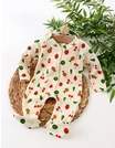 Salopeta cu botosei Fructe, model crem picture - 3