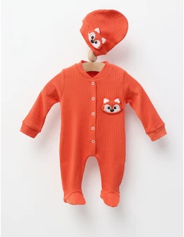 Salopeta cu fes Nana Foxy, caramiziu