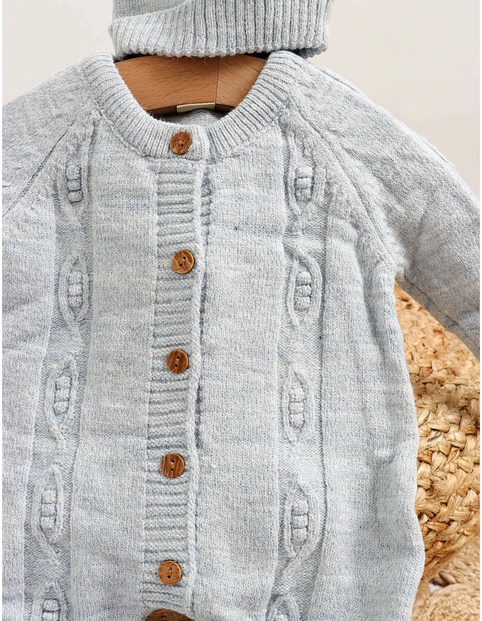 Salopeta cu fes Raducu acrilic Crosetel blue picture - 2