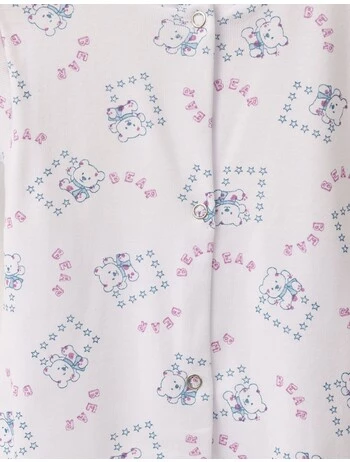 Salopeta Cute Bear 2 MS alb-multicolor picture - 2