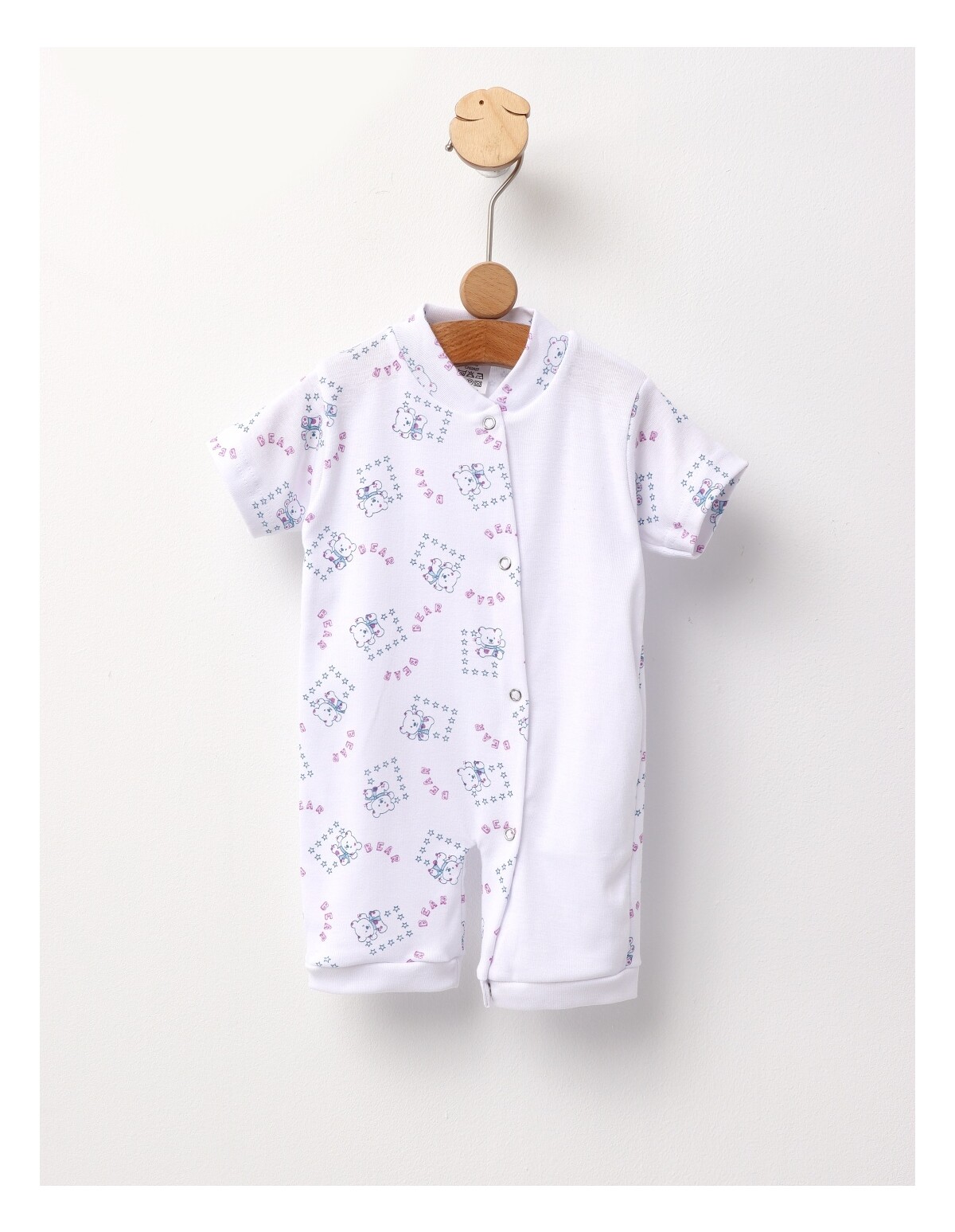 Salopeta Half, Cute Bear 2 MS, alb-mov