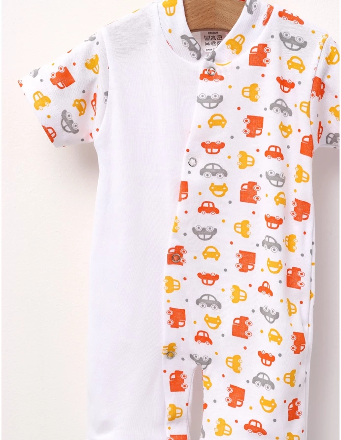 Salopeta Half, Masinutele 2 MS alb-portocaliu picture - 2