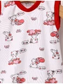 Salopeta Love Cats M-S model rosu picture - 2