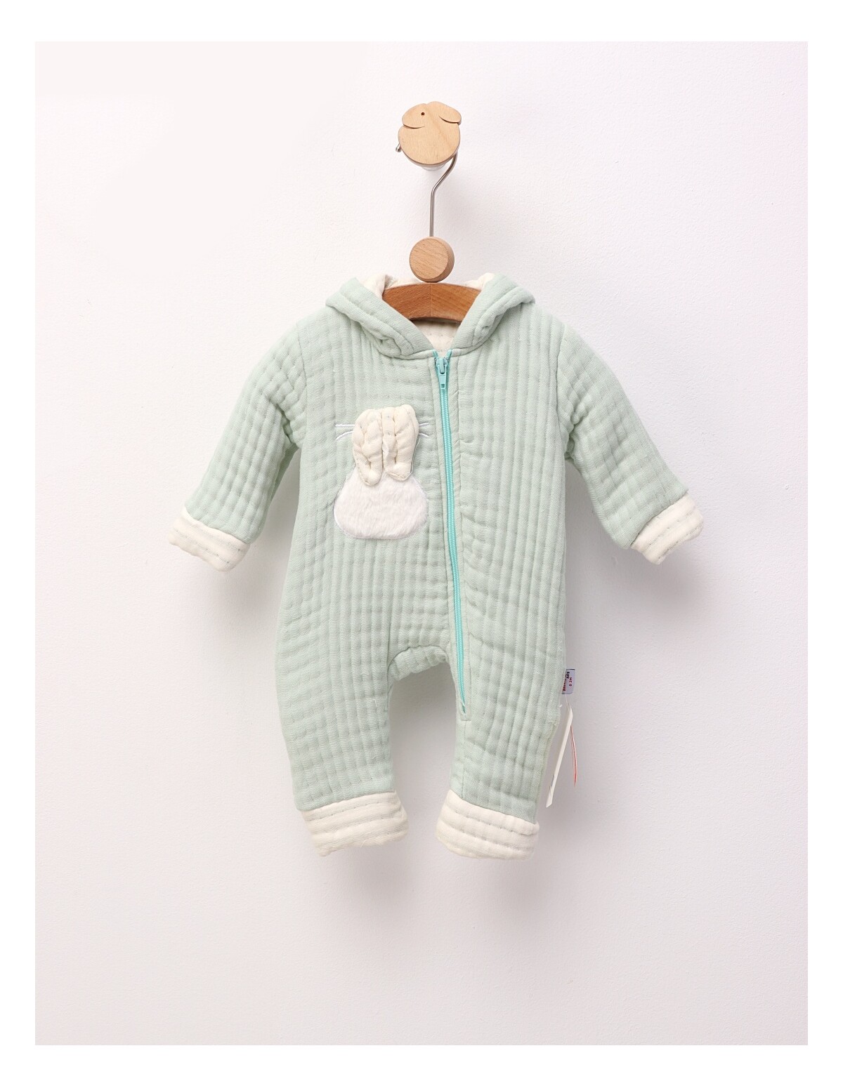 Salopeta muselina, Bunny Rabbit, verde