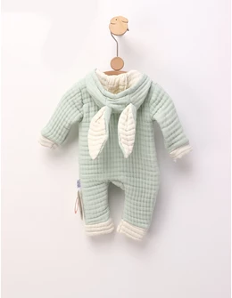 Salopeta muselina, Bunny Rabbit, verde