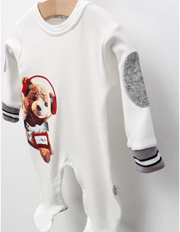 Salopeta Music Bear, model alb