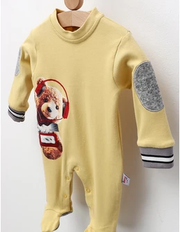 Salopeta Music Bear, model galben