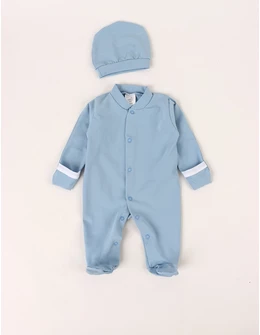 Salopeta + caciula baby CFX albastru