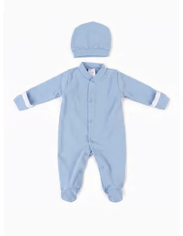 Salopeta + caciula baby CFX albastru