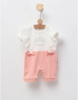 Salopeta Princess Any, cu roz