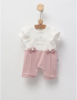 Salopeta Princess Any, cu roz-prafuit