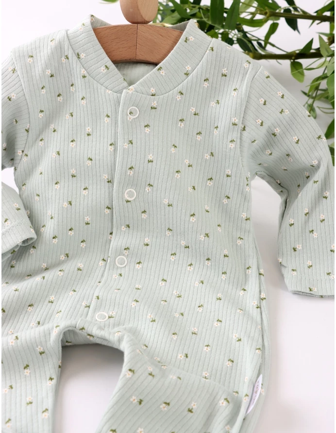 Salopeta Sanziana cu botosei, model verde picture - 2