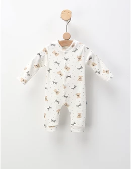 Salopeta Toy Bear, model alb