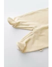 Salopeta Ursulet cu maneca lunga si botosei din 80%bumbac organic si 20% poliester - Crem, Baby Cosy 5