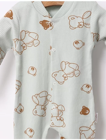 Salopeta ursuletul Cici verde deschis picture - 2