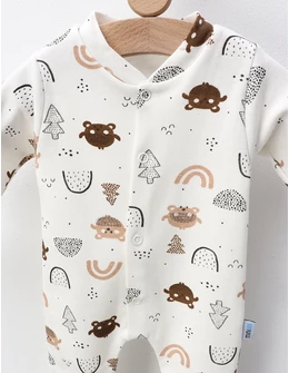 Salopeta Wild Grizz Bear, alb-maro