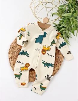 Salopeta Wild Safari model crem