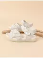 Sandalute Three Hearts, model flexibil, alb 3