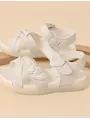 Sandalute Three Hearts, model flexibil, alb 4